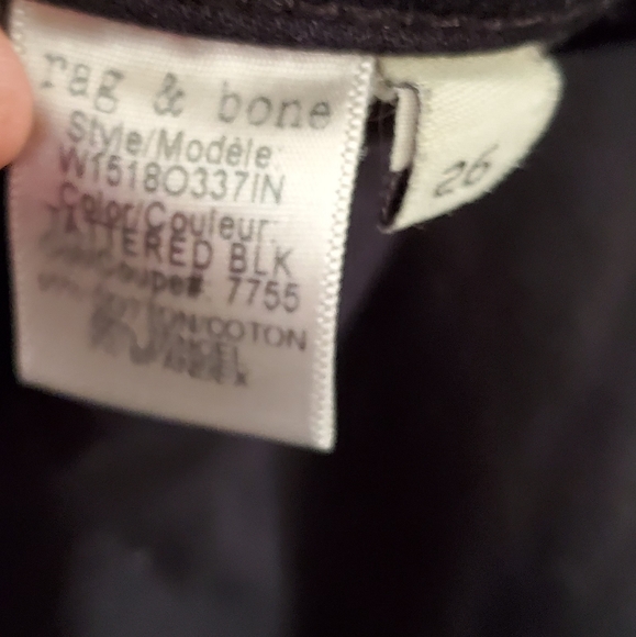 Rag and bone distressed blacl pants - Picture 9 of 10